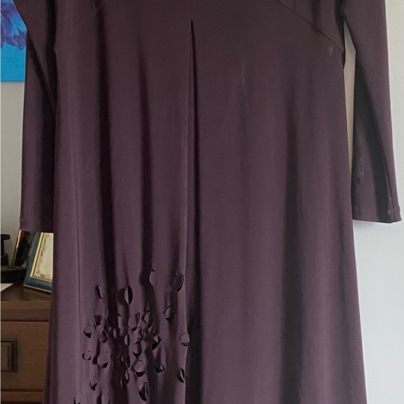 Sympli Brand Size 4 Long Jacket in Eggplant - Picture 3 of 5